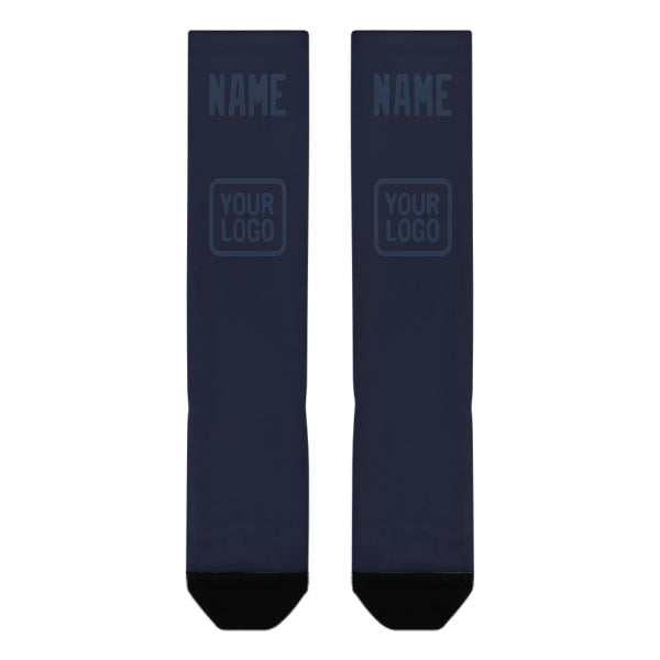 Maßgeschneidertes Stahlblau Marineblau Kniestrümpfe
