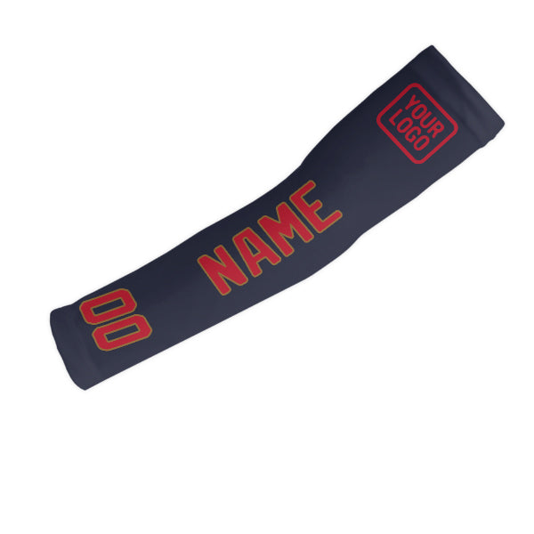 Maßgeschneidertes Stahlblau Rot Armschutz