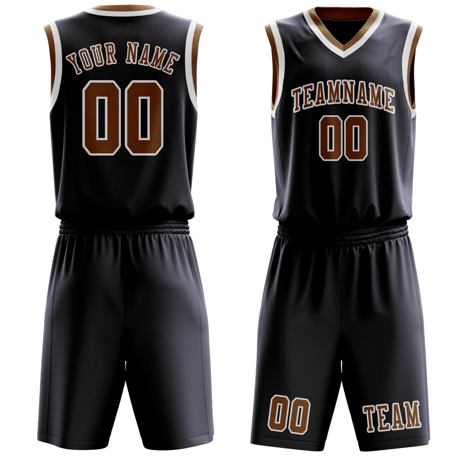 Benutzerdefiniertes Professionelles Stahlblau Khaki Basketballtrikot-Set