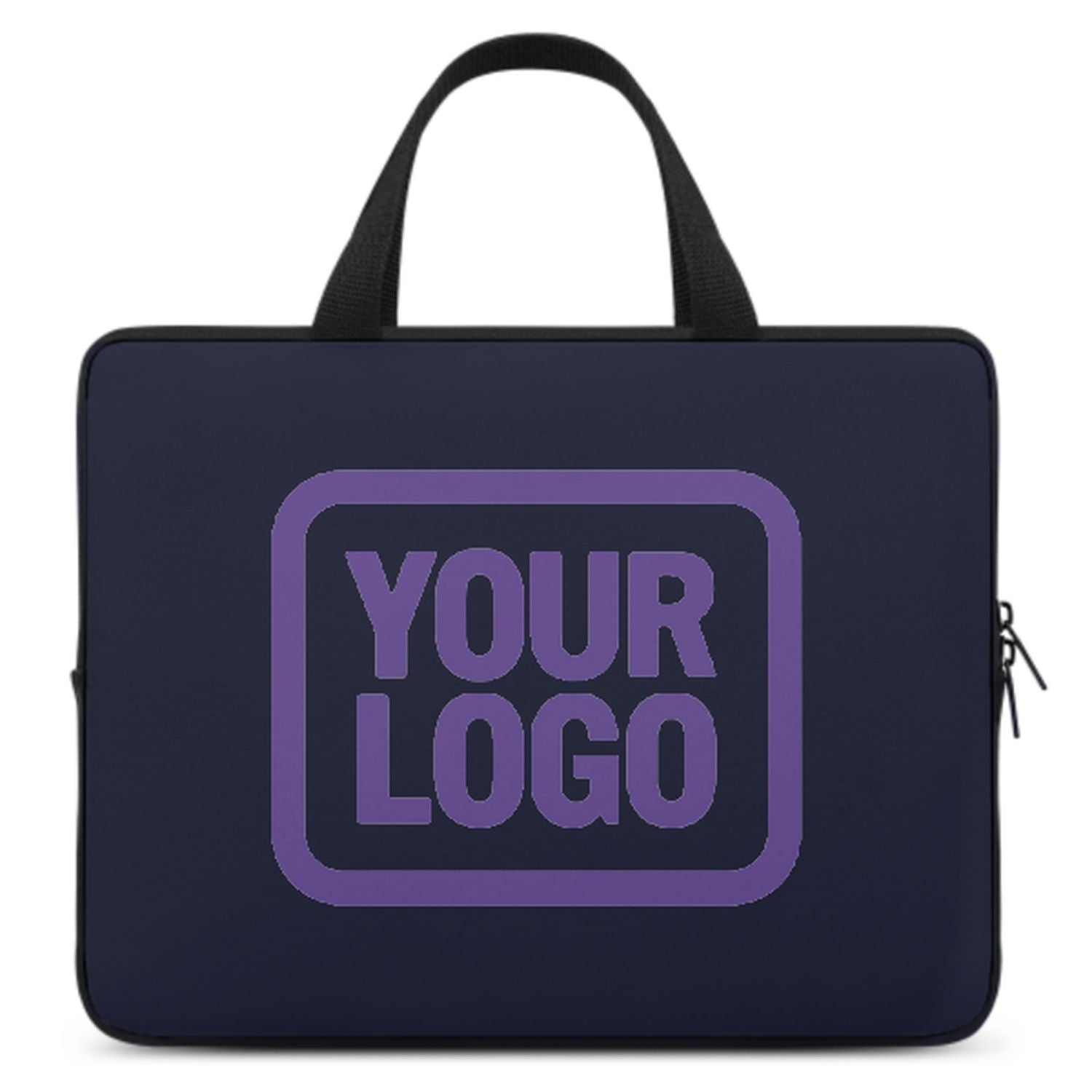 Maßgeschneidertes Stahlblau Light Purple Laptop Tasche