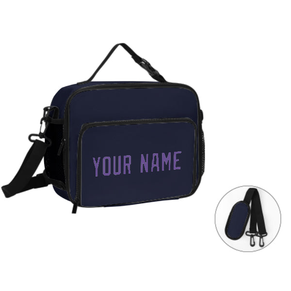 Maßgeschneidertes Stahlblau Light Purple Lunch-Tasche