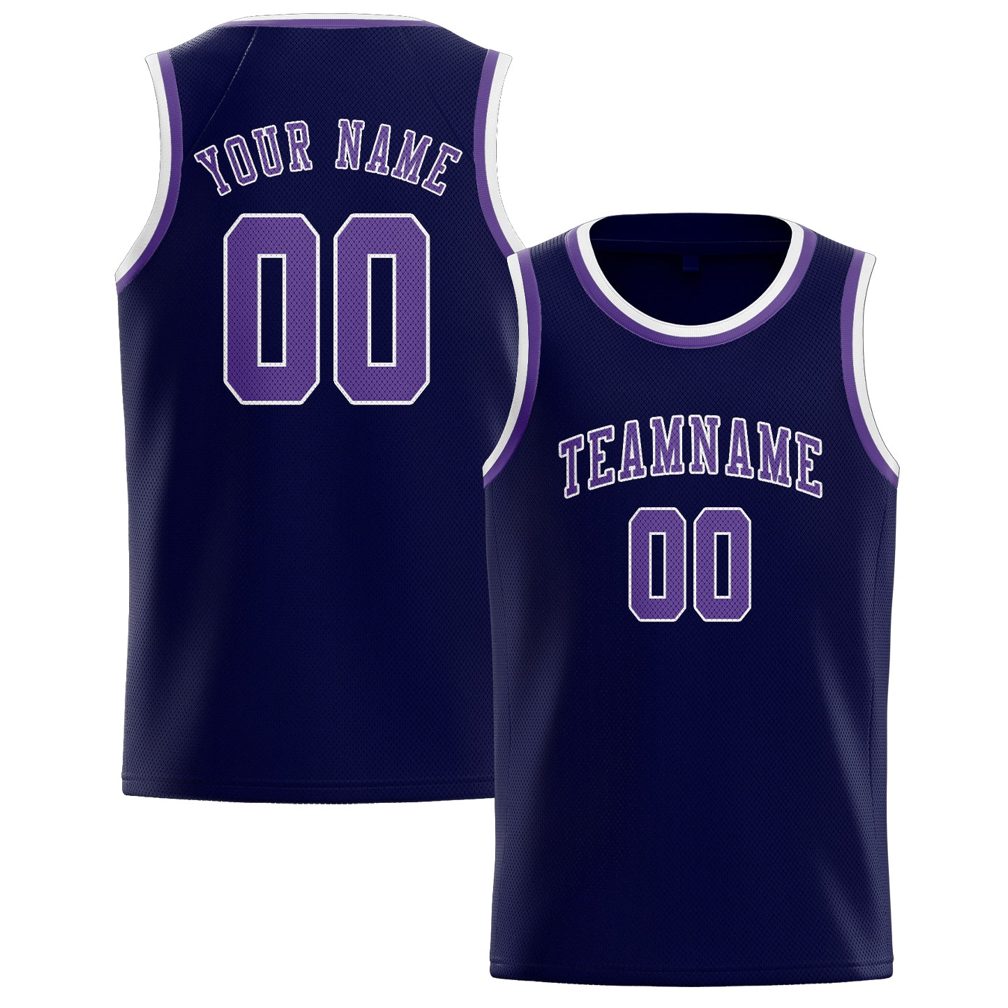 Benutzerdefiniertes Professionelles Stahlblau Lavendel Basketballtrikot