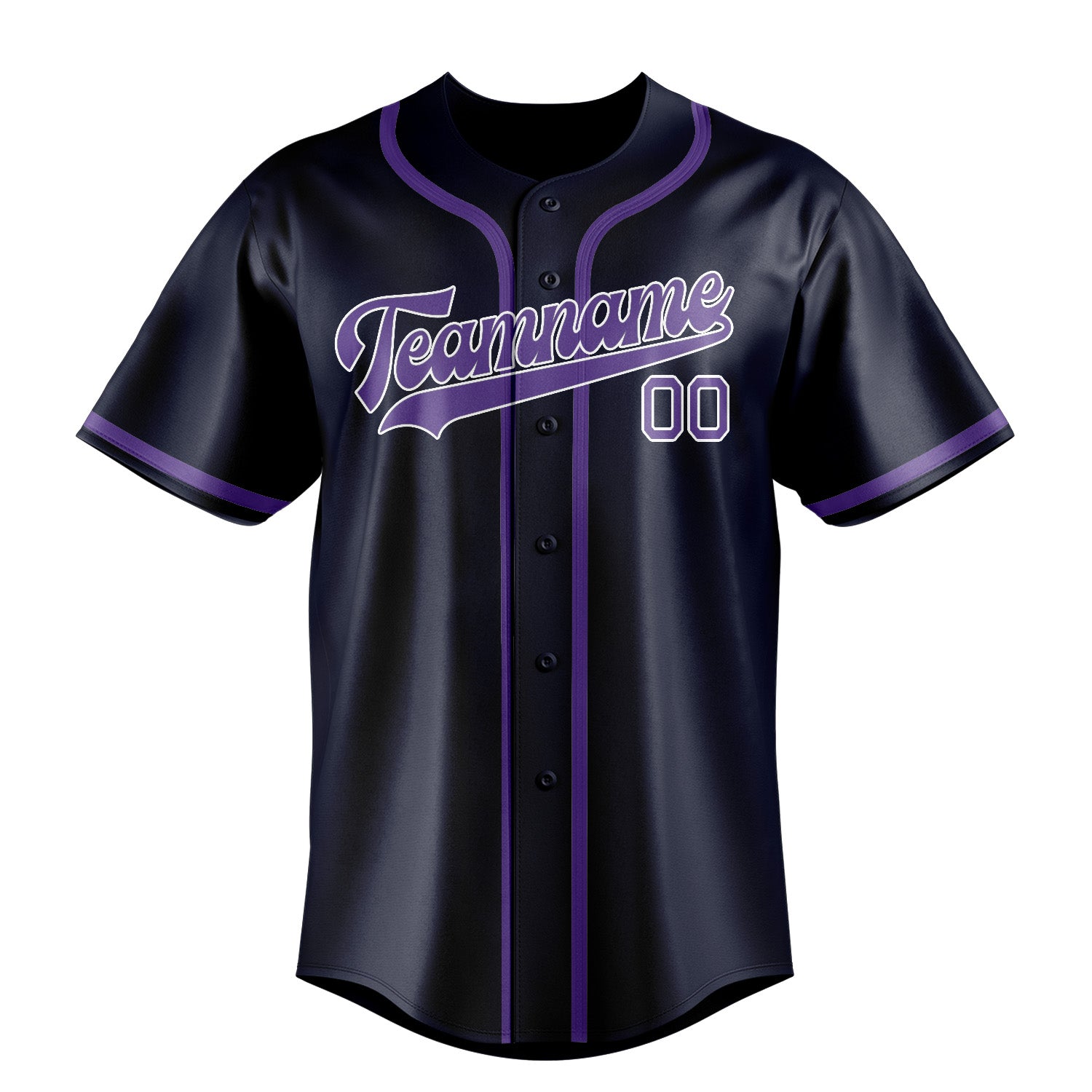 Benutzerdefiniertes Professionelles Stahlblau Lavendel Baseballtrikot