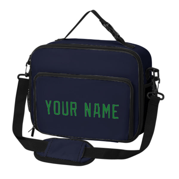 Maßgeschneidertes Stahlblau Emerald Green Lunch-Tasche