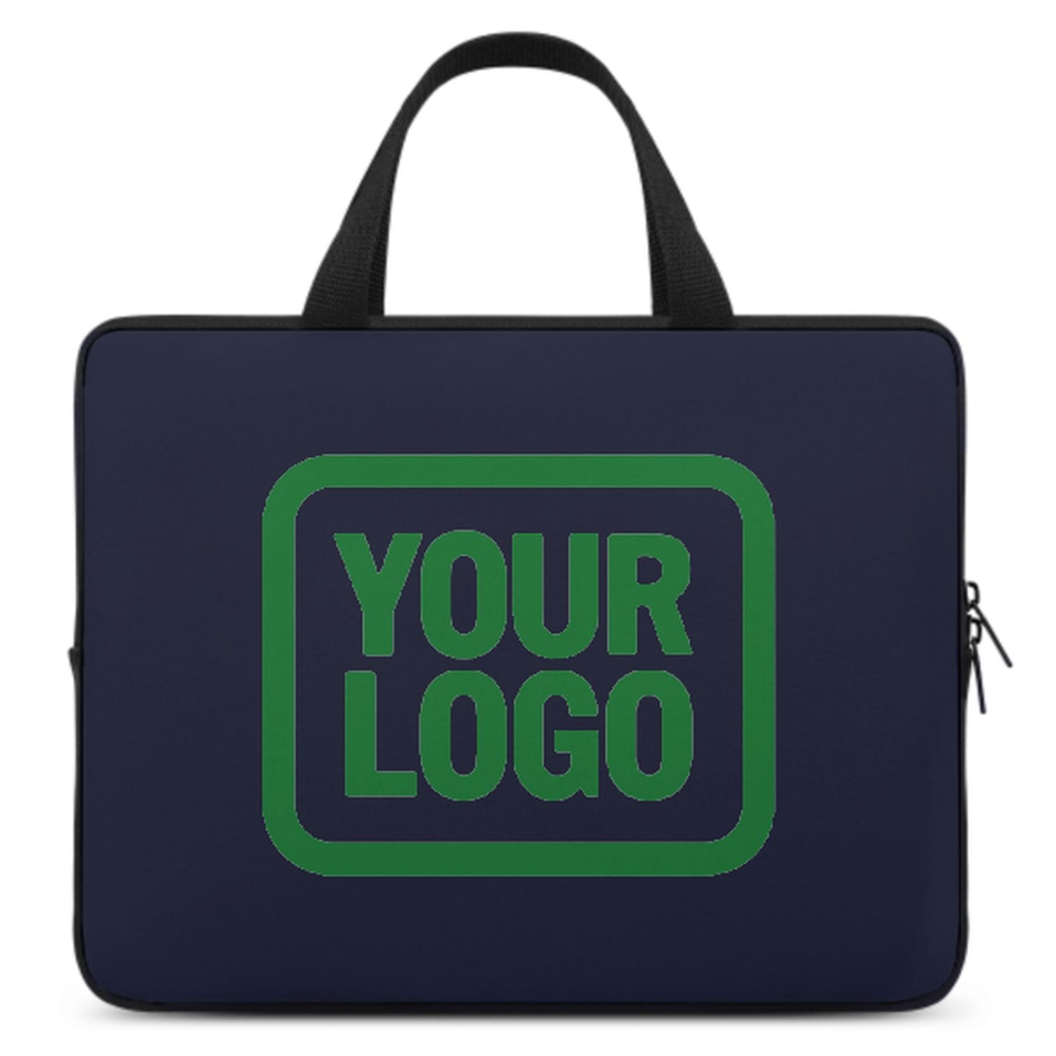 Maßgeschneidertes Stahlblau Emerald Green Laptop Tasche