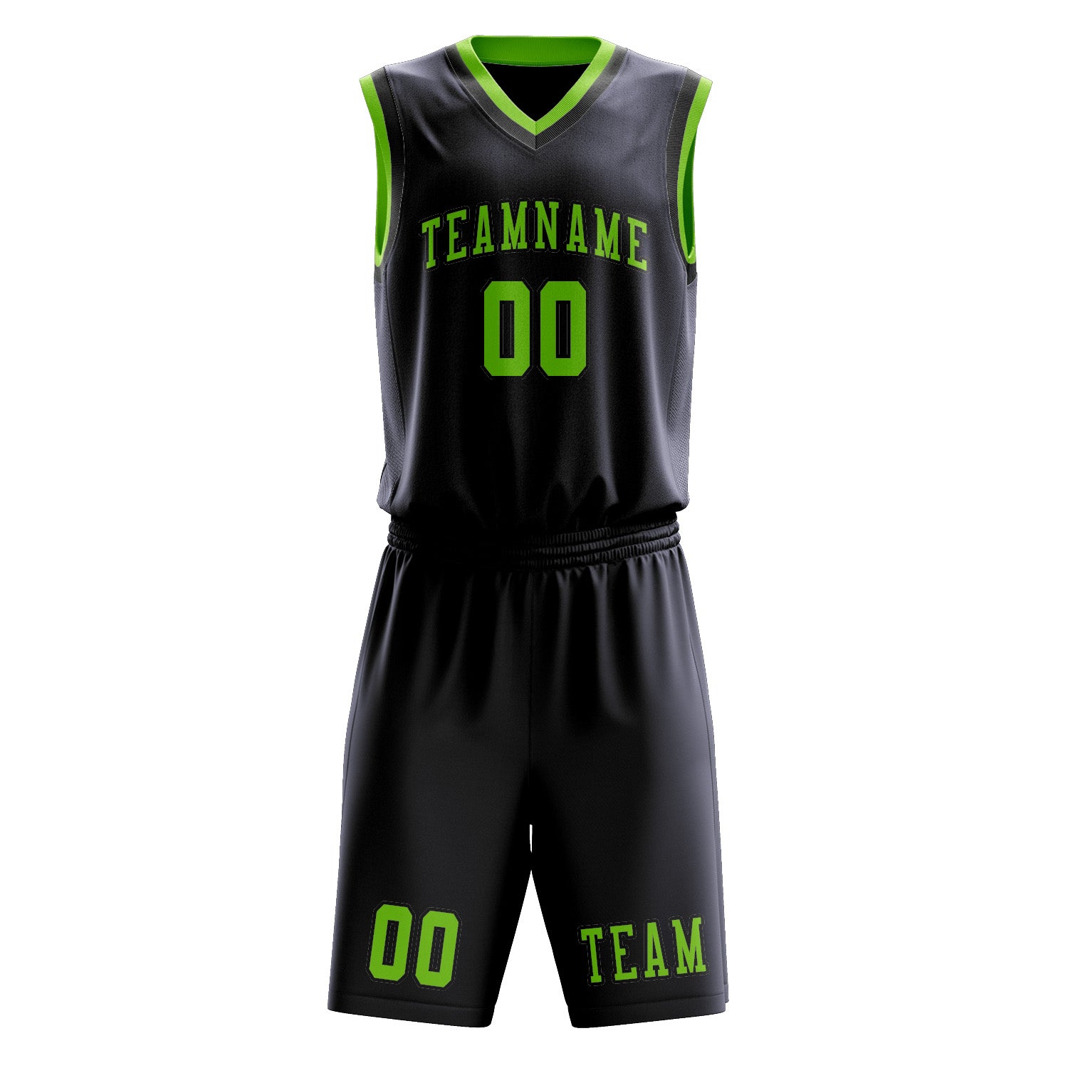Benutzerdefiniertes Professionelles Stahlblau Smaragdgrün Basketballtrikot-Set