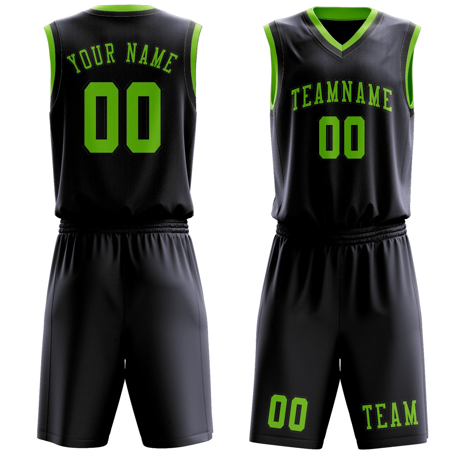 Benutzerdefiniertes Professionelles Stahlblau Smaragdgrün Basketballtrikot-Set
