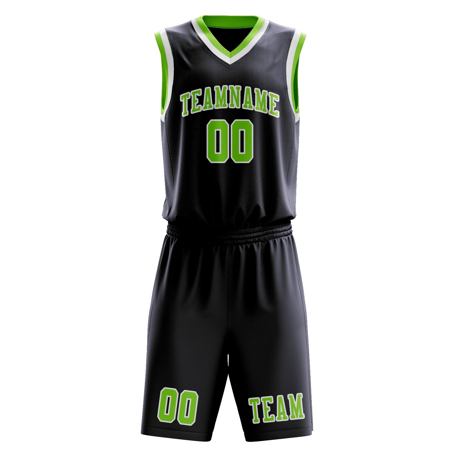 Benutzerdefiniertes Professionelles Stahlblau Smaragdgrün Basketballtrikot-Set