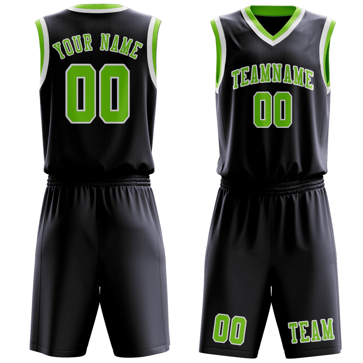 Benutzerdefiniertes Professionelles Stahlblau Smaragdgrün Basketballtrikot-Set