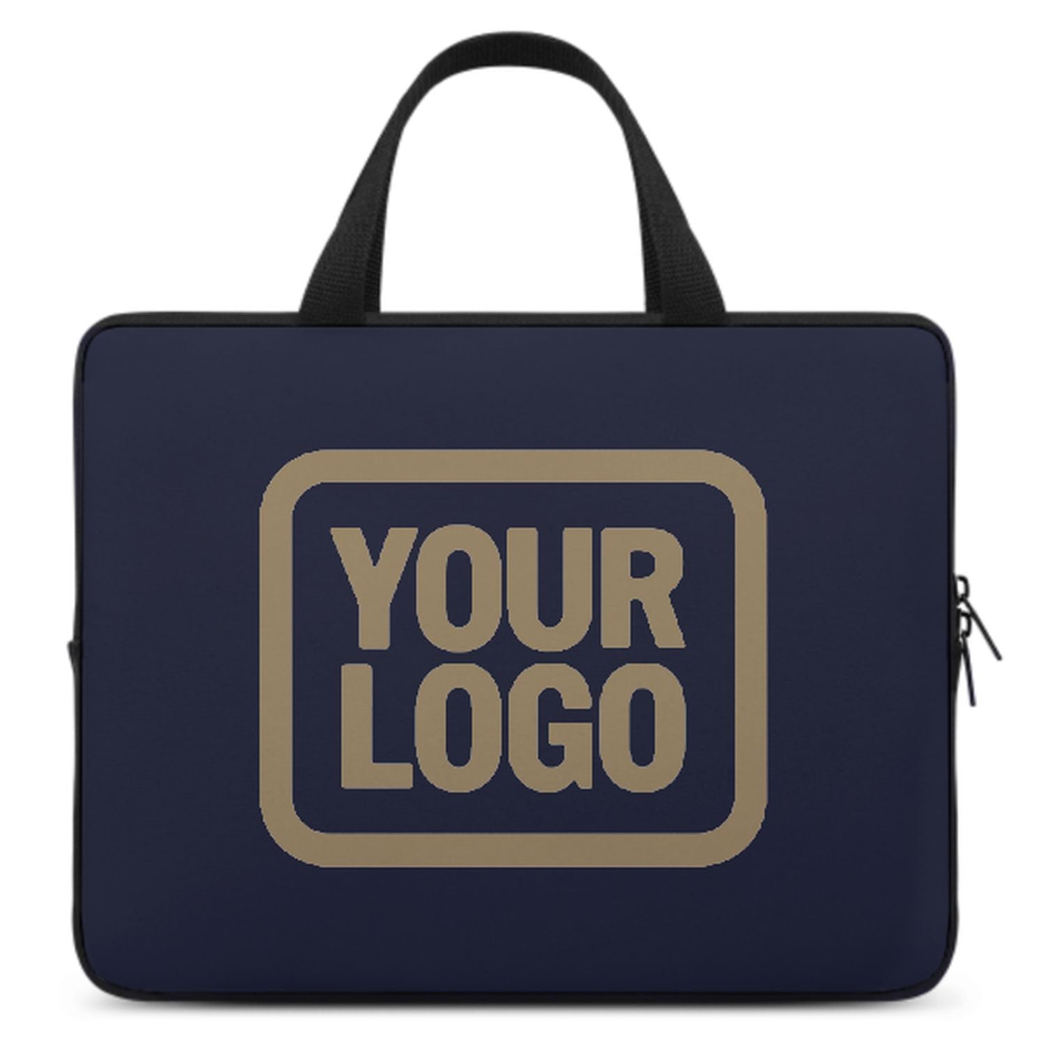 Maßgeschneidertes Stahlblau Light Khaki Laptop Tasche
