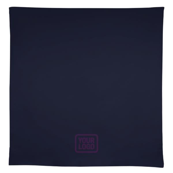 Tovaglia quadrata personalizzata color blu acciaio chiaro cachi