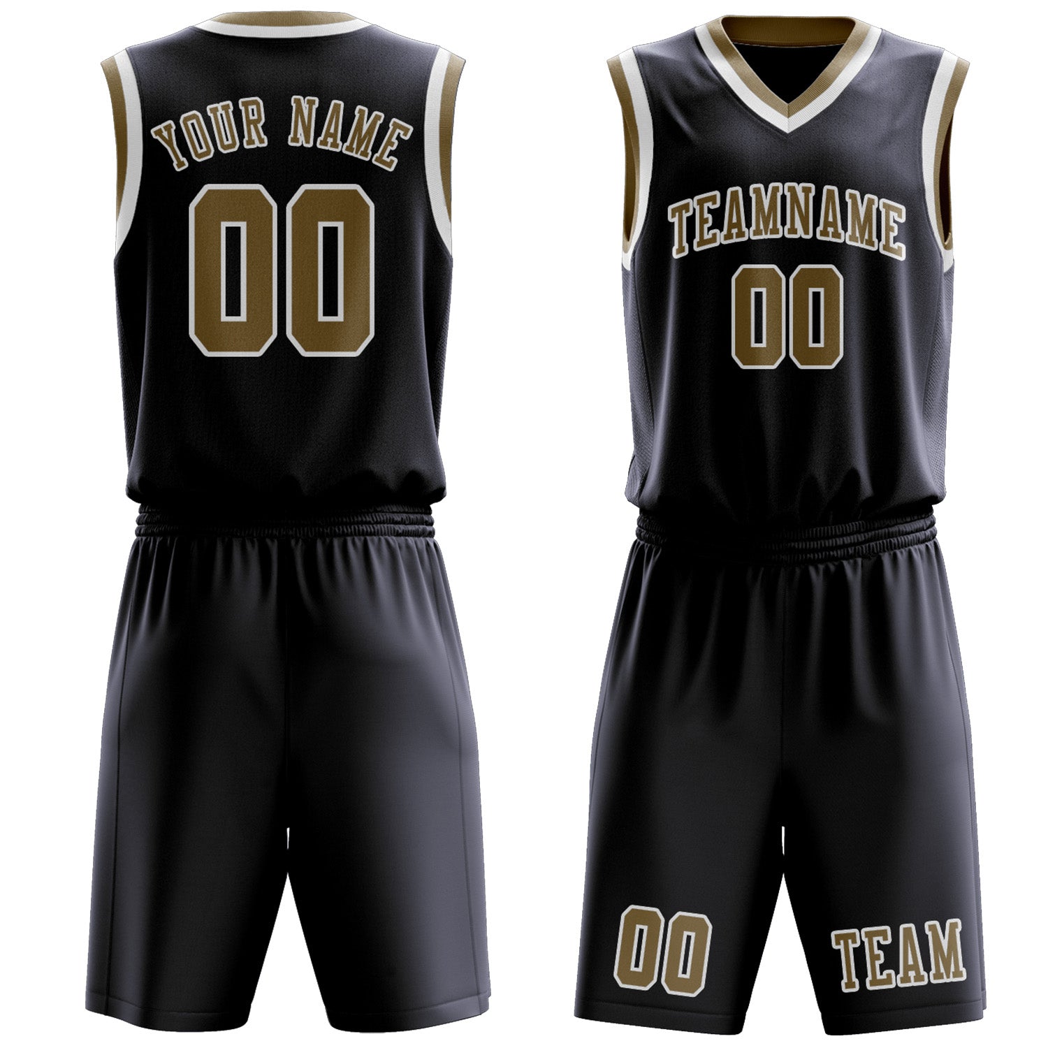 Benutzerdefiniertes Professionelles Stahlblau Hellkhaki Basketballtrikot-Set