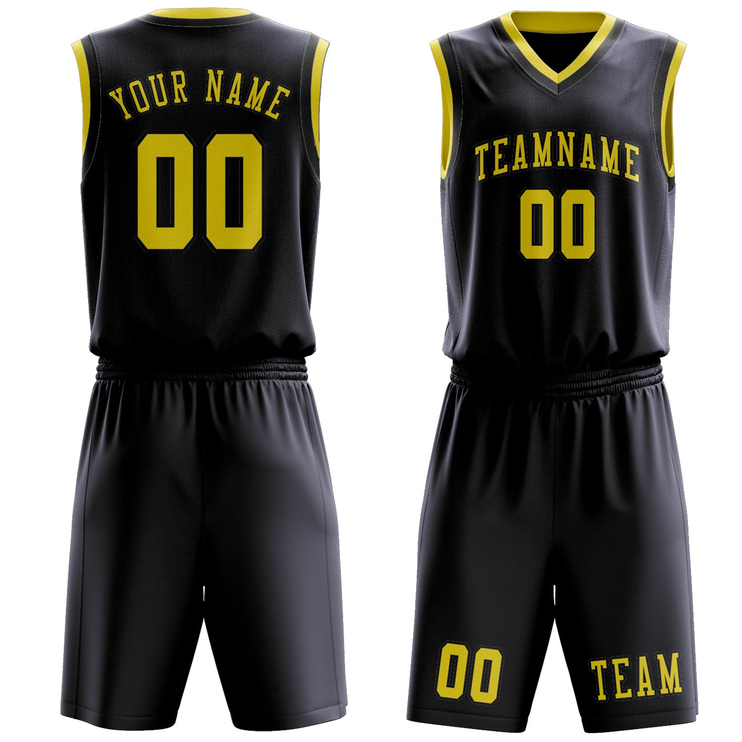 Benutzerdefiniertes Professionelles Stahlblau Blassgelb Basketballtrikot-Set