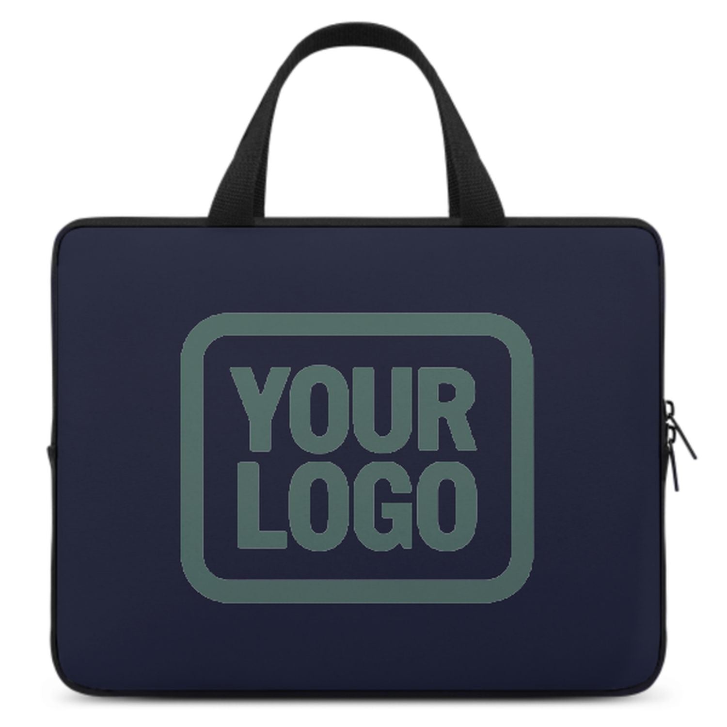 Maßgeschneidertes Stahlblau Blue Green Laptop Tasche