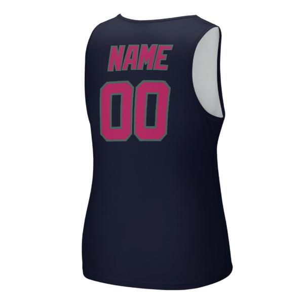 Maßgeschneidertes Stahlblau Rosarot Herren Tanktop