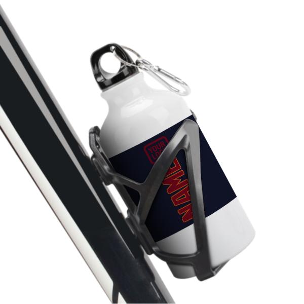 Maßgeschneidertes Stahlblau Karmesinrot Sportflasche