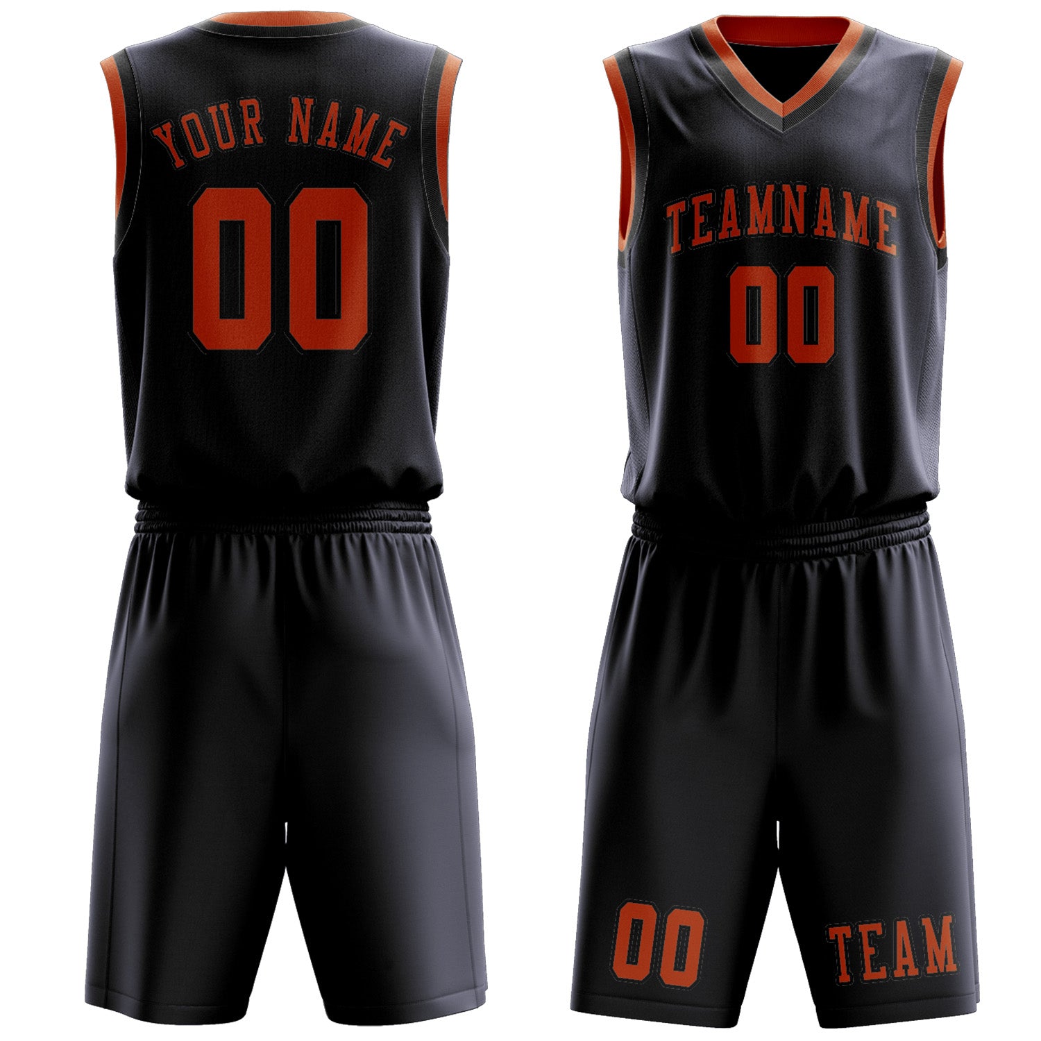 Benutzerdefiniertes Professionelles Stahlblau Orange Basketballtrikot-Set