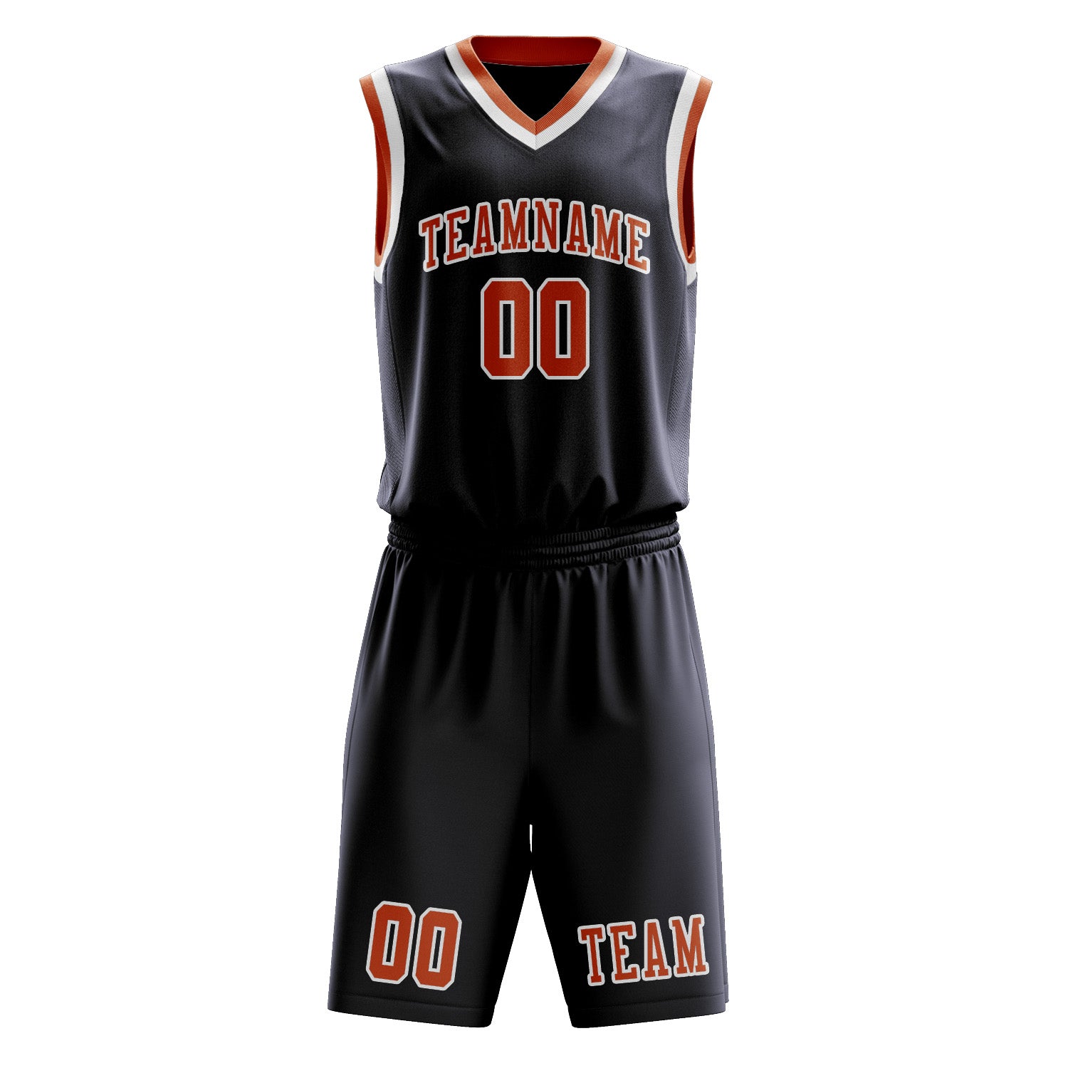 Benutzerdefiniertes Professionelles Stahlblau Orange Basketballtrikot-Set