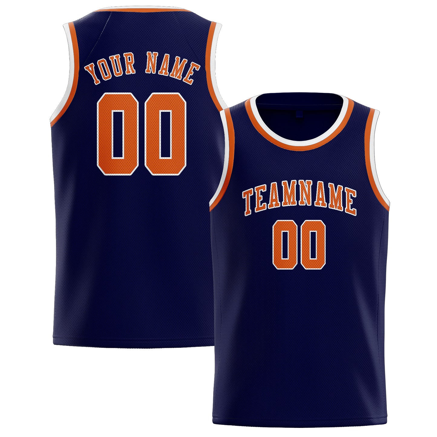 Benutzerdefiniertes Professionelles Stahlblau Orange Basketballtrikot