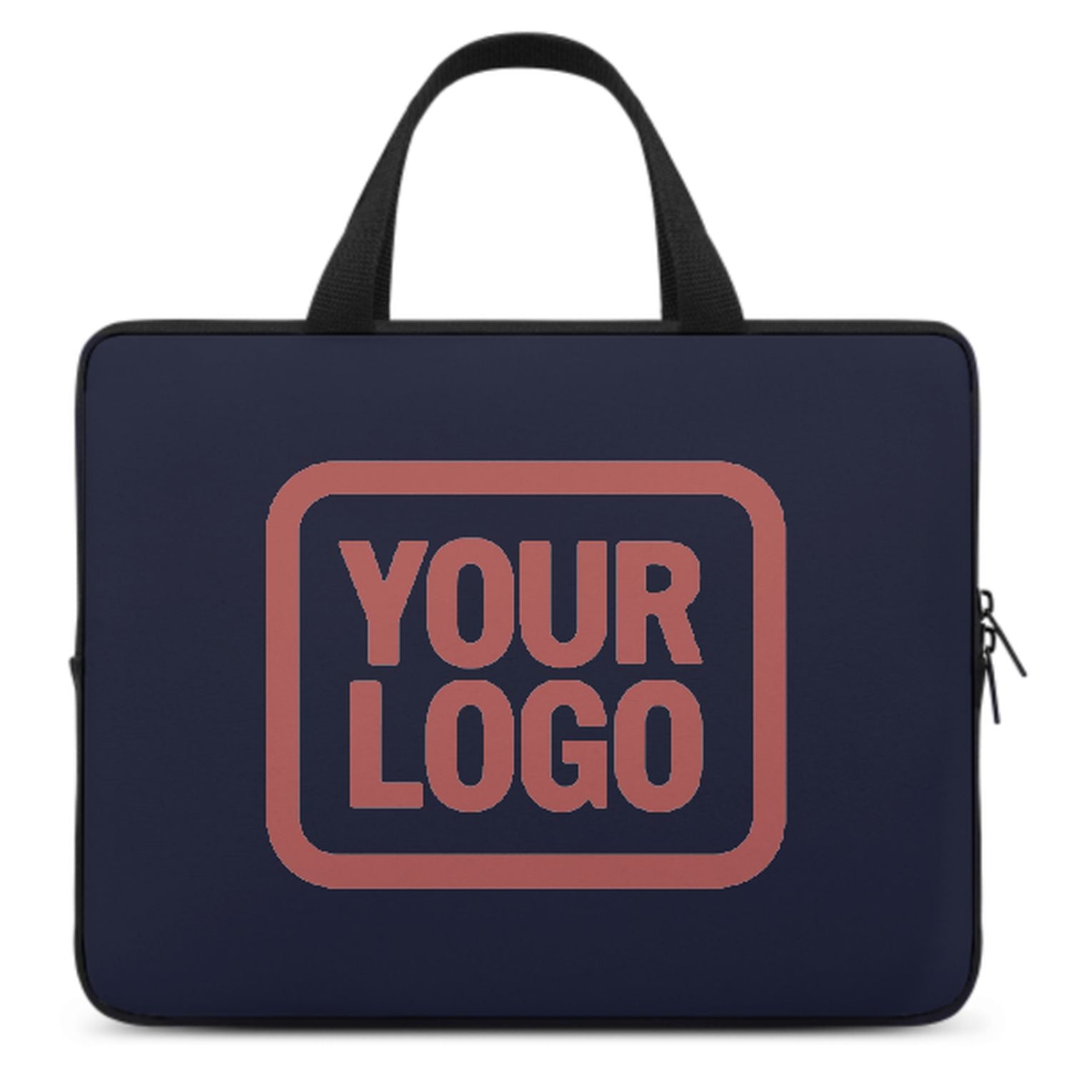 Borsa per laptop personalizzata in acciaio blu rame rosa
