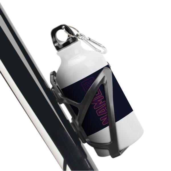 Maßgeschneidertes Stahlblau Lila Sportflasche