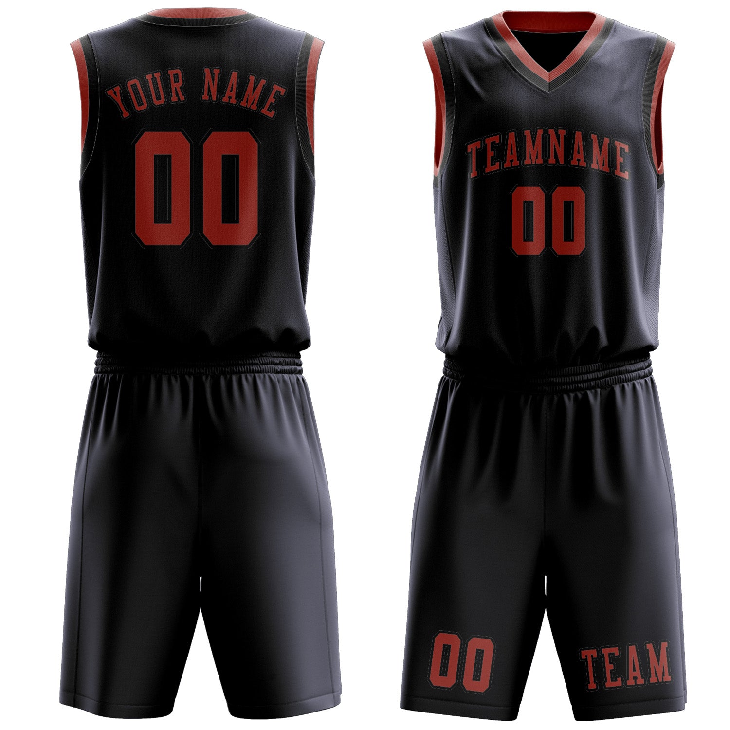 Benutzerdefiniertes Professionelles Stahlblau Kupferrose Basketballtrikot-Set