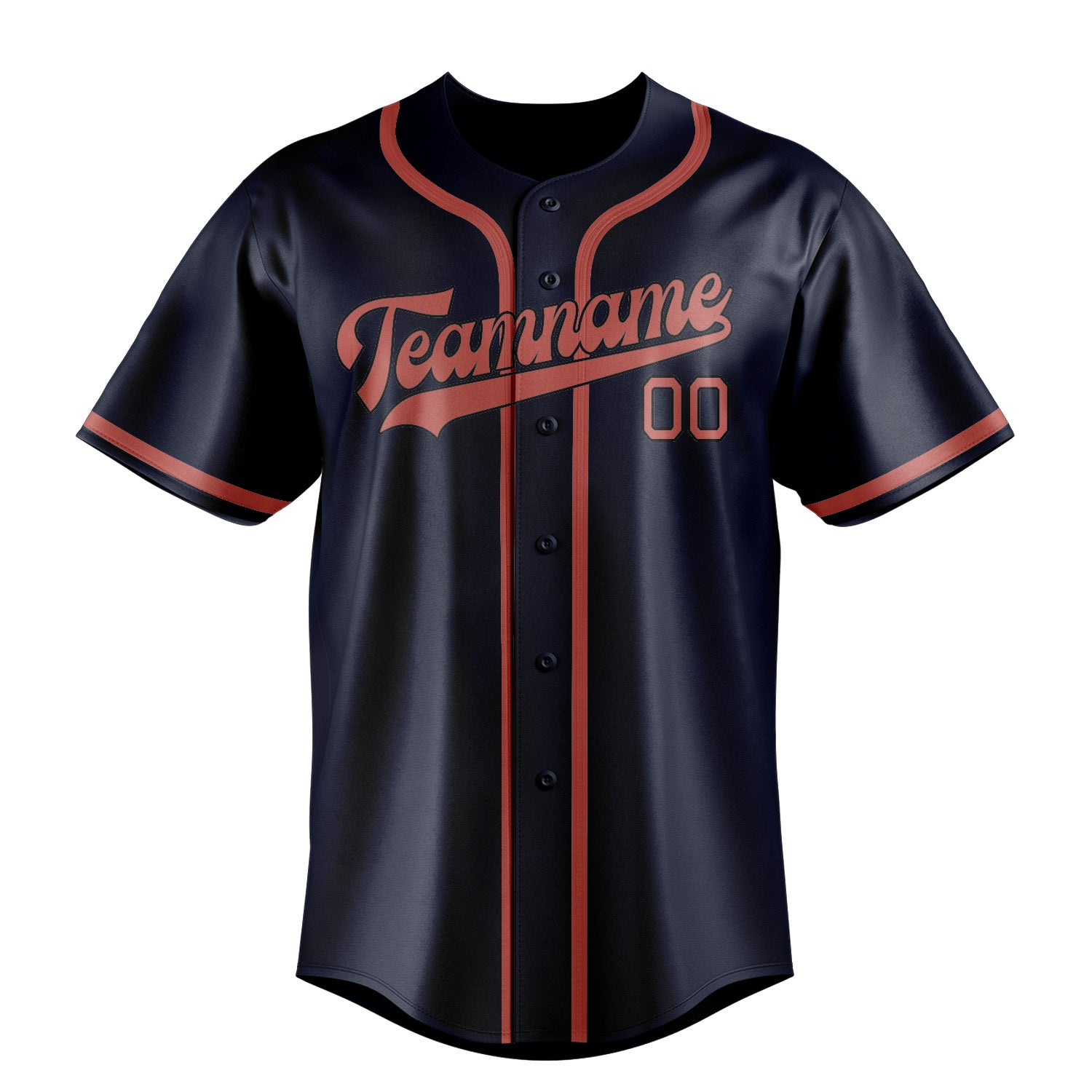 Benutzerdefiniertes Professionelles Stahlblau Kupferrose Baseballtrikot