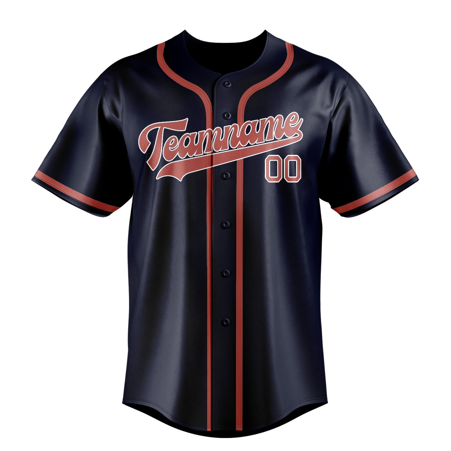 Benutzerdefiniertes Professionelles Stahlblau Kupferrose Baseballtrikot