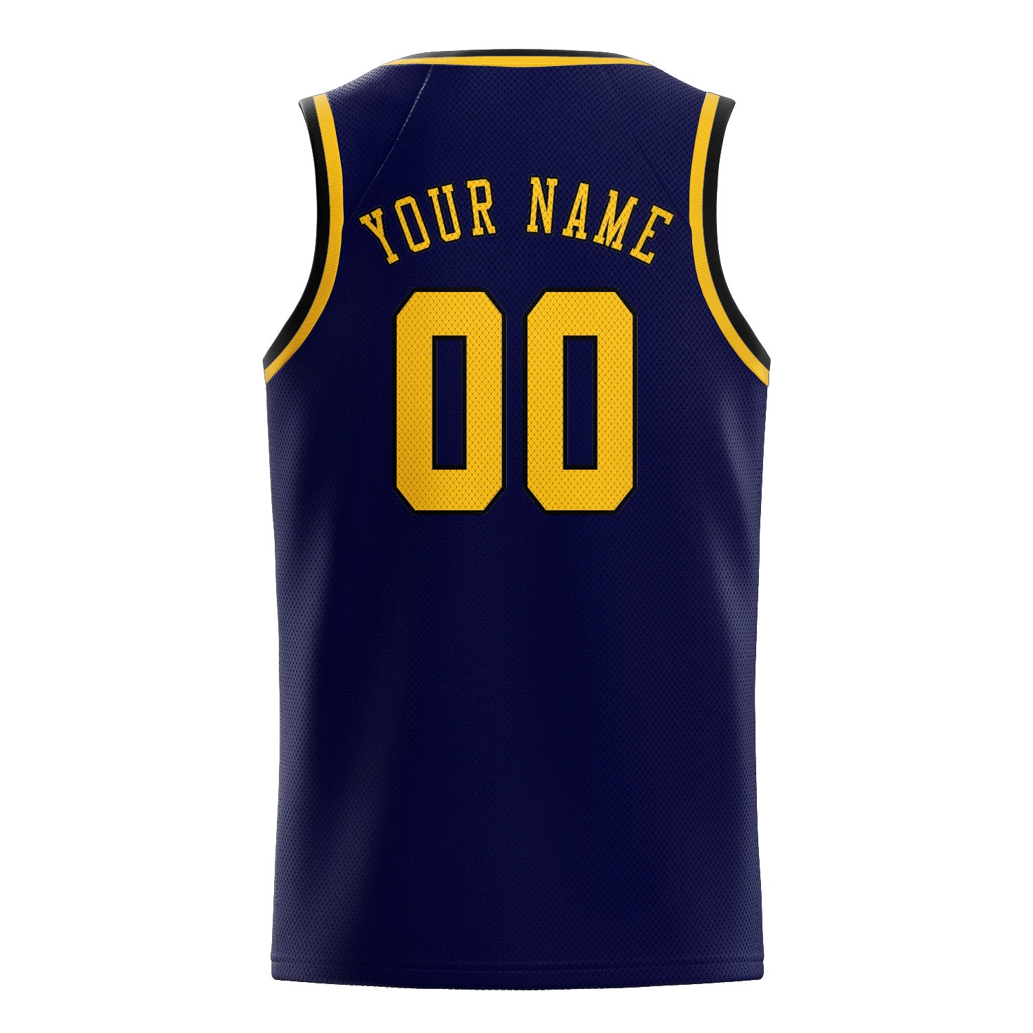 Benutzerdefiniertes Professionelles Stahlblau Gold Basketballtrikot