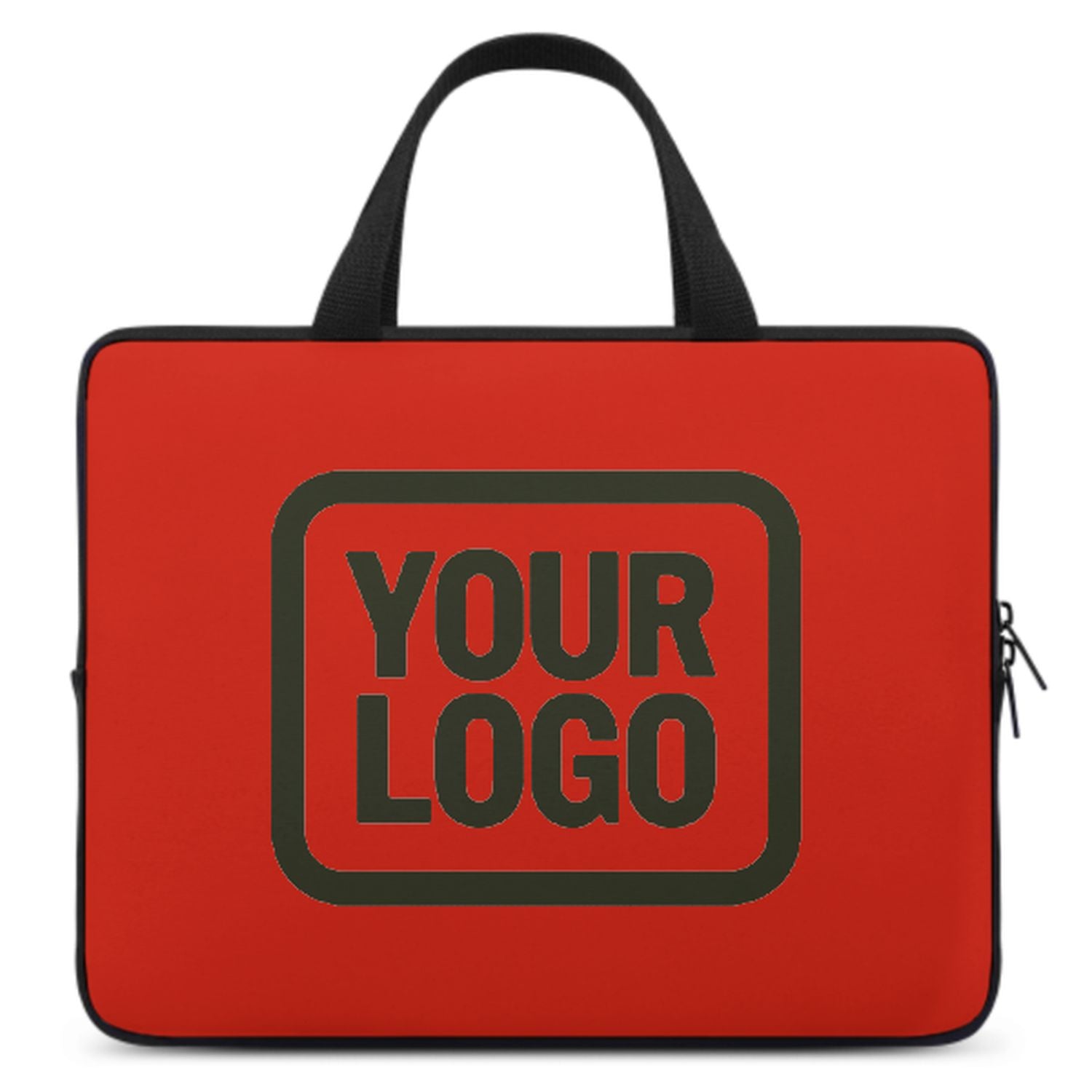 Borsa per laptop personalizzata arancione rossa oliva