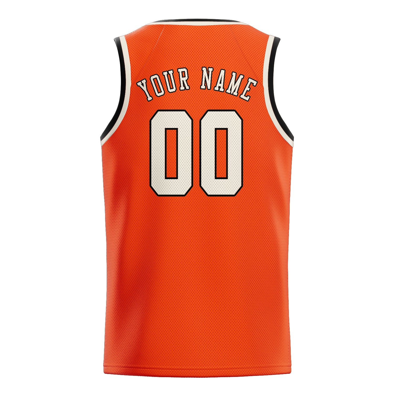 Benutzerdefiniertes Professionelles Orangerot Beige Basketballtrikot