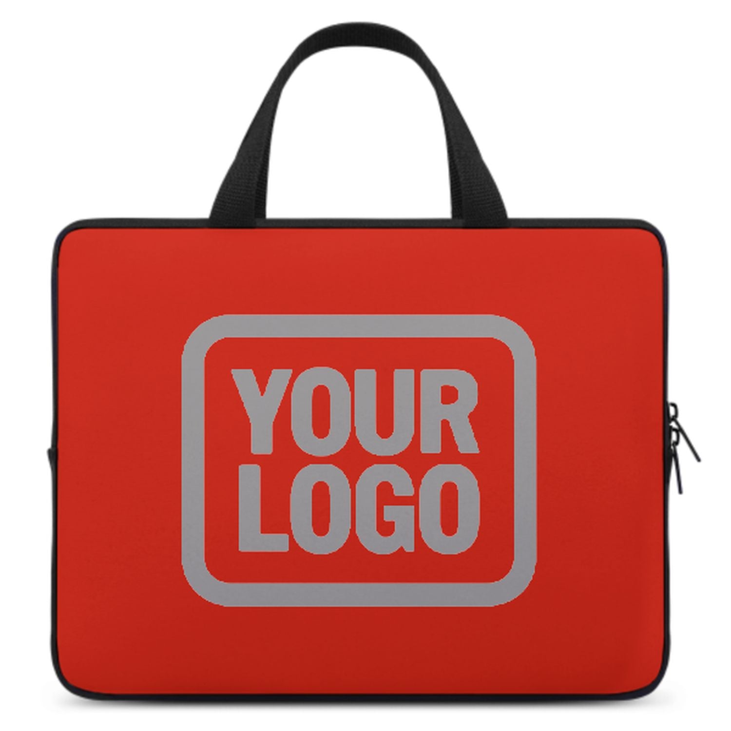 Borsa per laptop personalizzata arancione rossa grigia
