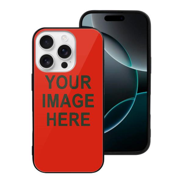 Custodia per telefono personalizzata color verde abete rosso-arancio