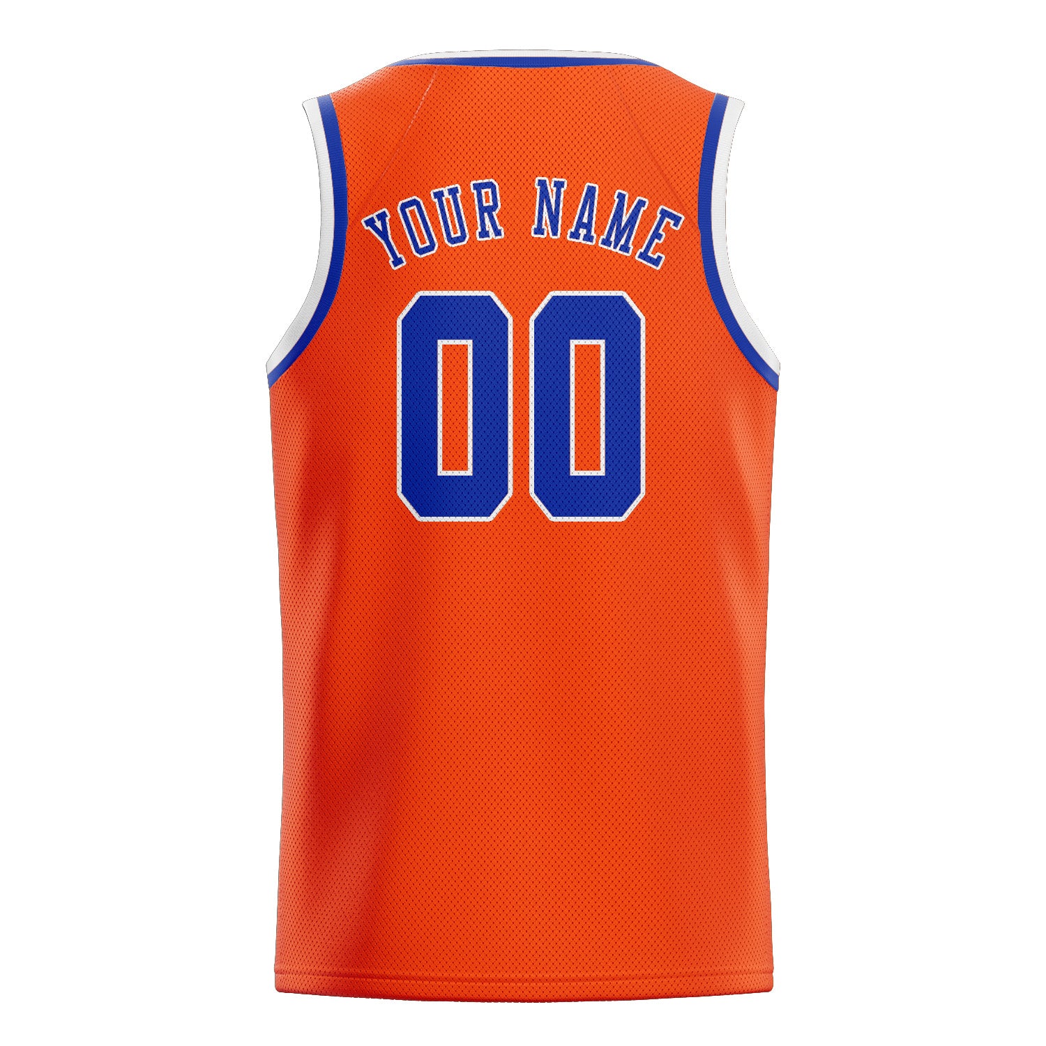 Benutzerdefiniertes Professionelles Orangerot Himmelblau Basketballtrikot
