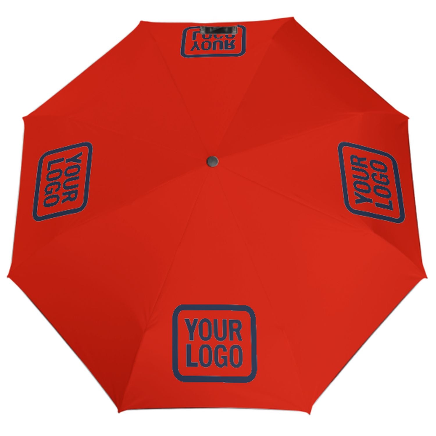 Ombrello automatico personalizzato arancione rosso blu navy