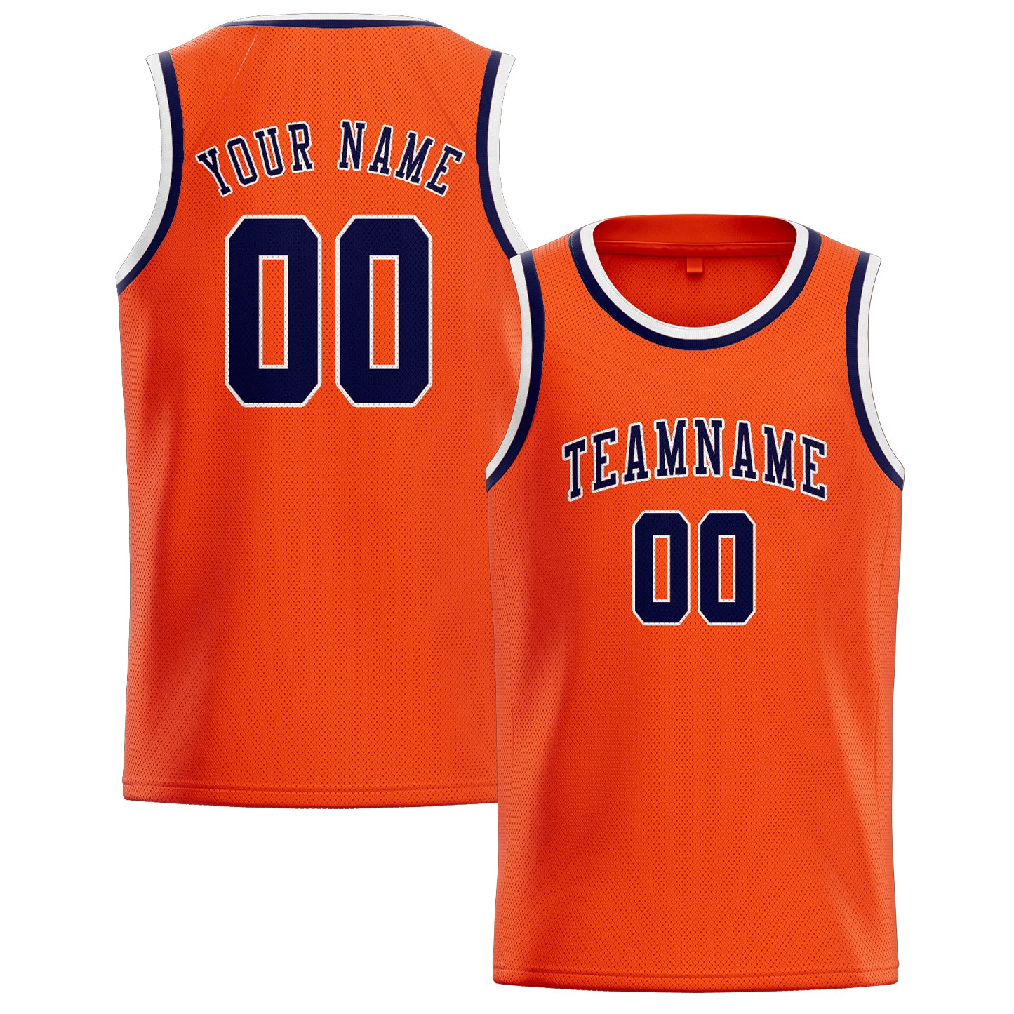 Benutzerdefiniertes Professionelles Orangerot Stahlblau Basketballtrikot