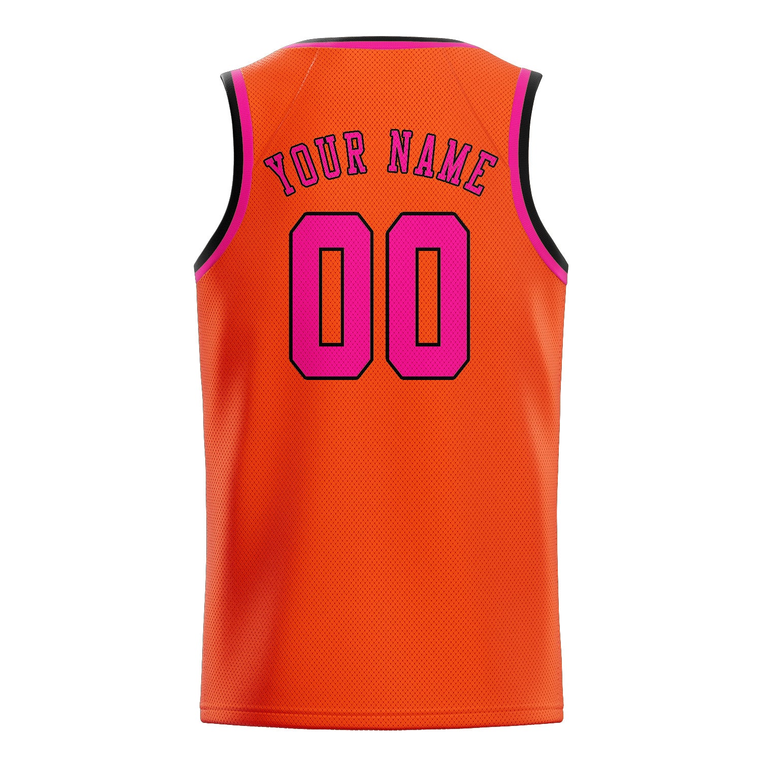 Benutzerdefiniertes Professionelles Orangerot Rosarot Basketballtrikot