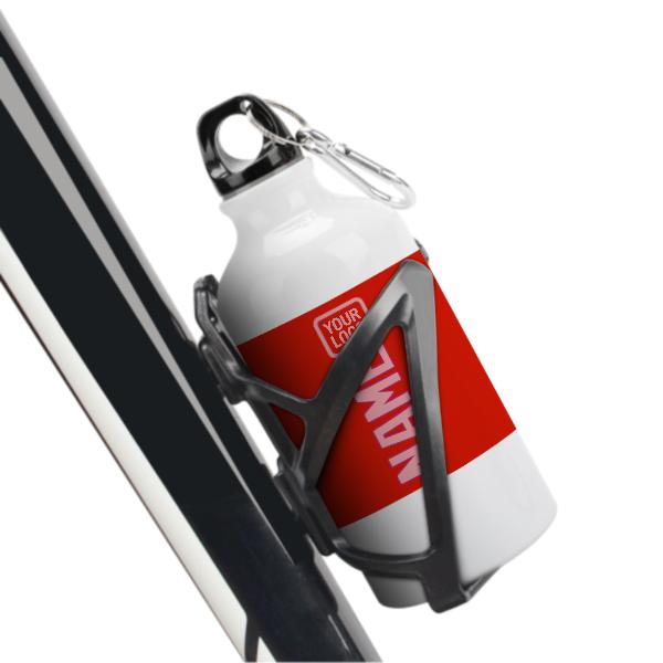 Maßgeschneidertes Orangerot Rosa Sportflasche