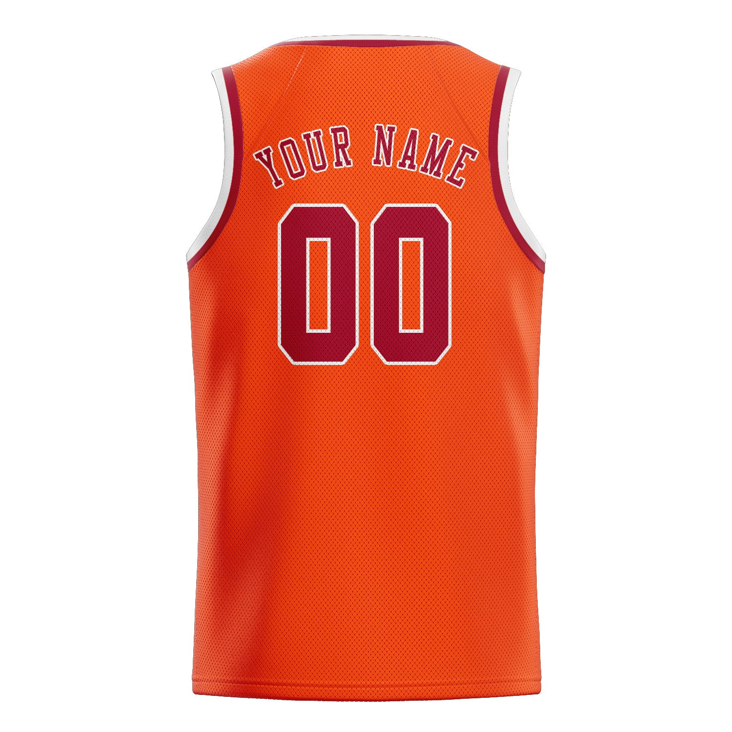 Benutzerdefiniertes Professionelles Orangerot Rot Basketballtrikot
