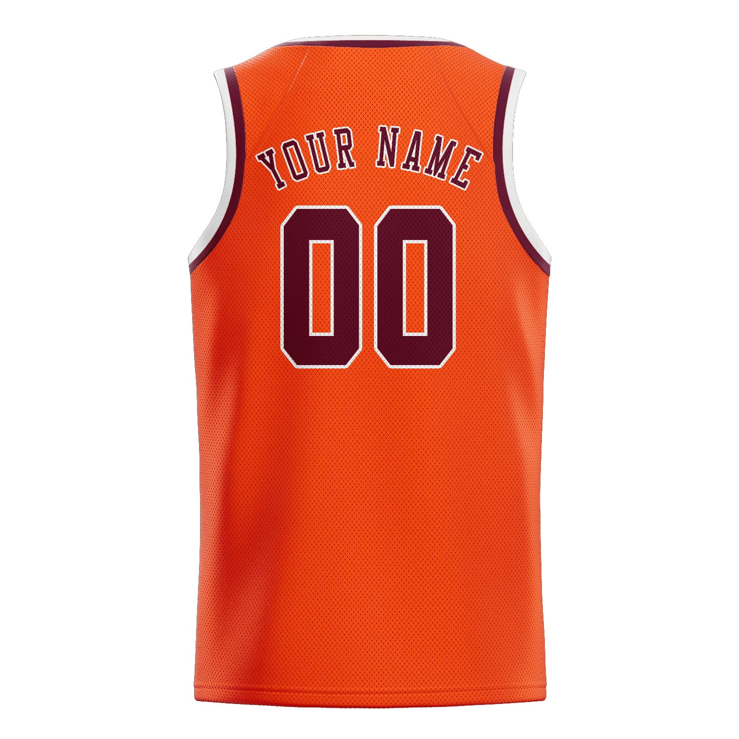 Benutzerdefiniertes Professionelles Orangerot Karmesinrot Basketballtrikot