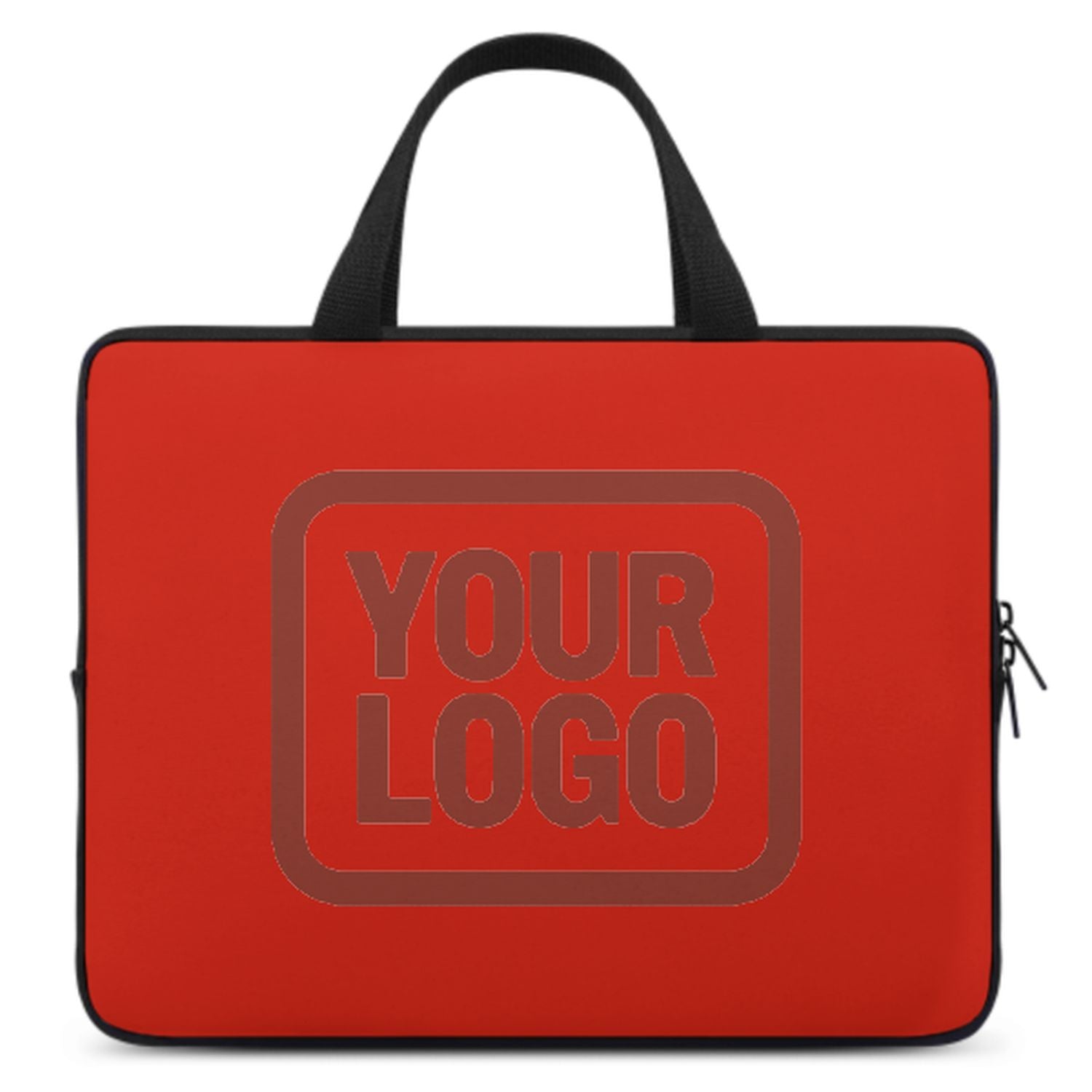 Borsa per laptop personalizzata arancione rosso corallo rosso