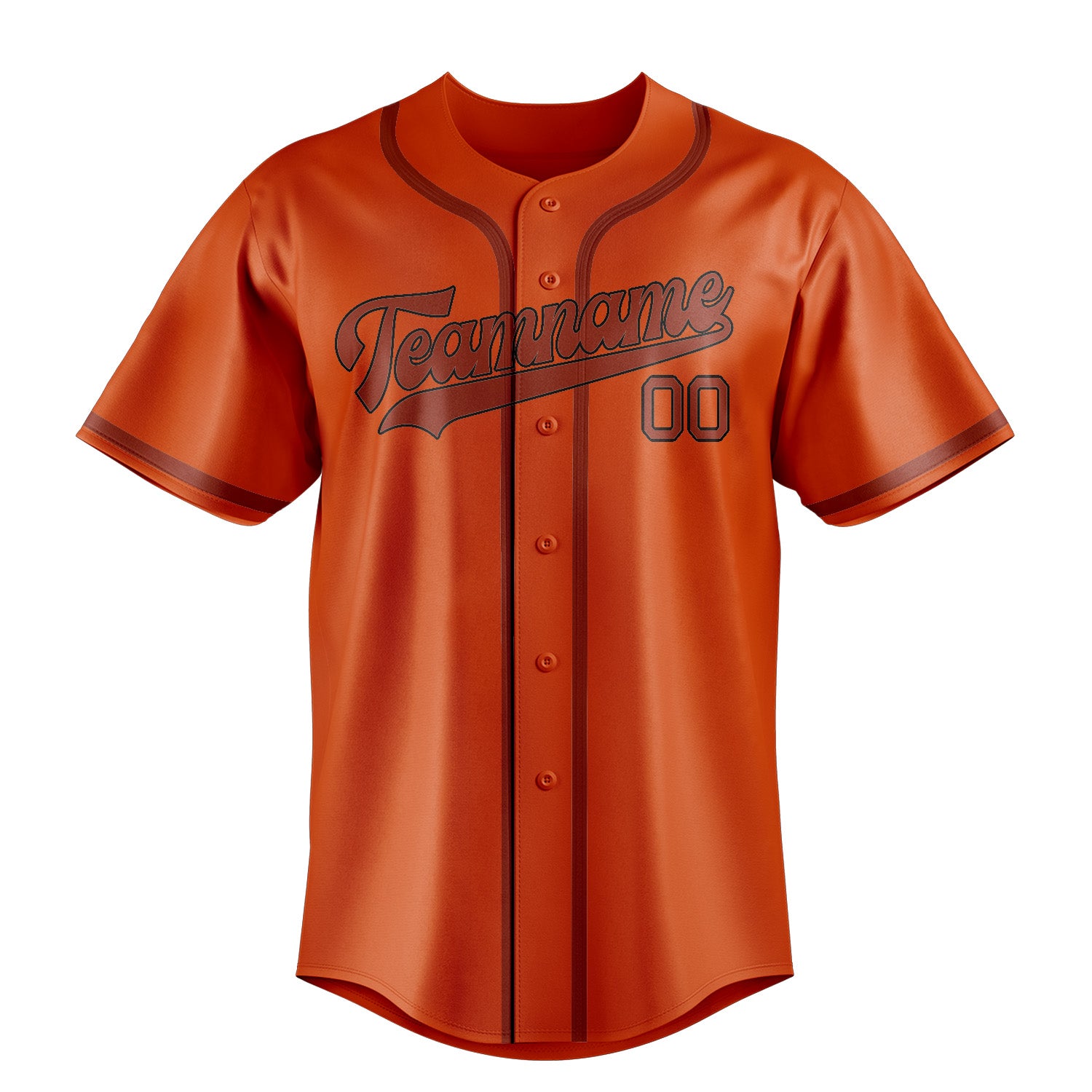 Benutzerdefiniertes Professionelles Orangerot Korallenrot Baseballtrikot