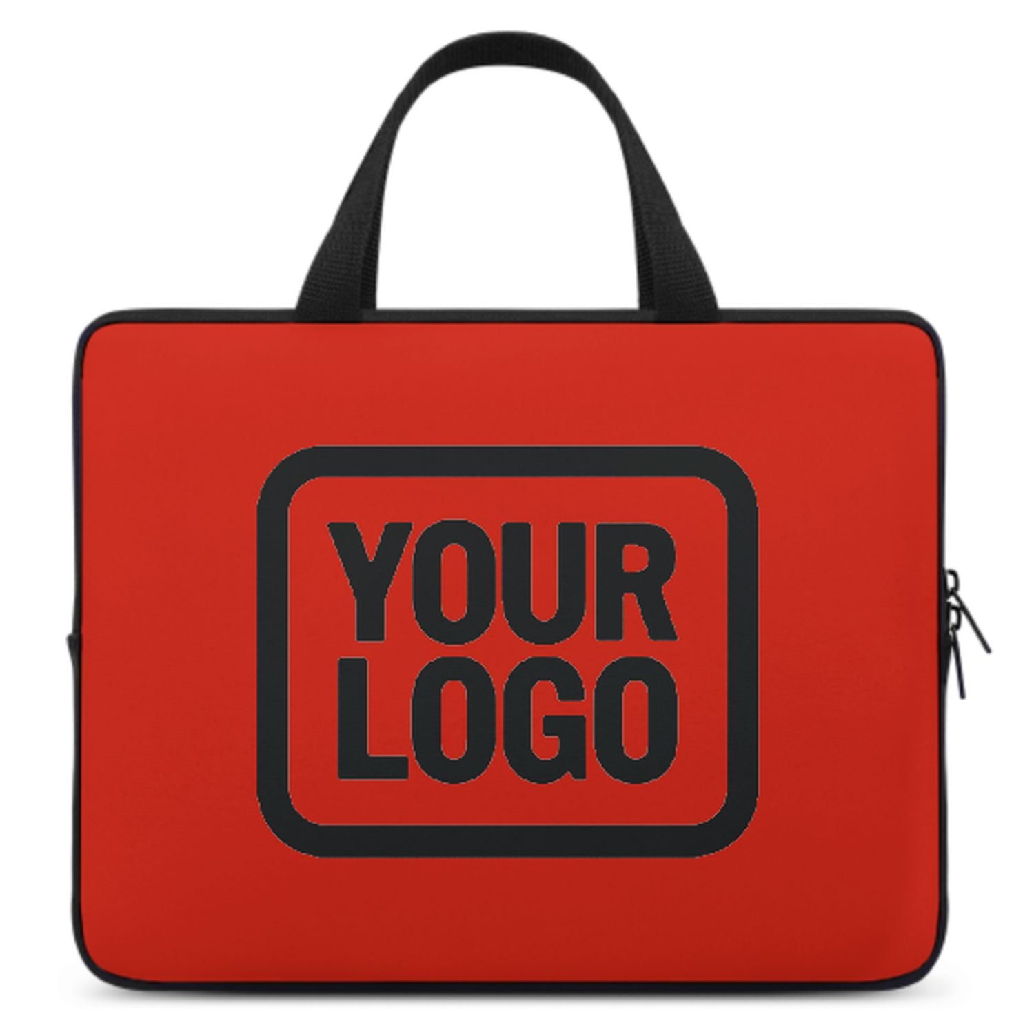 Borsa per laptop personalizzata arancione rossa nera