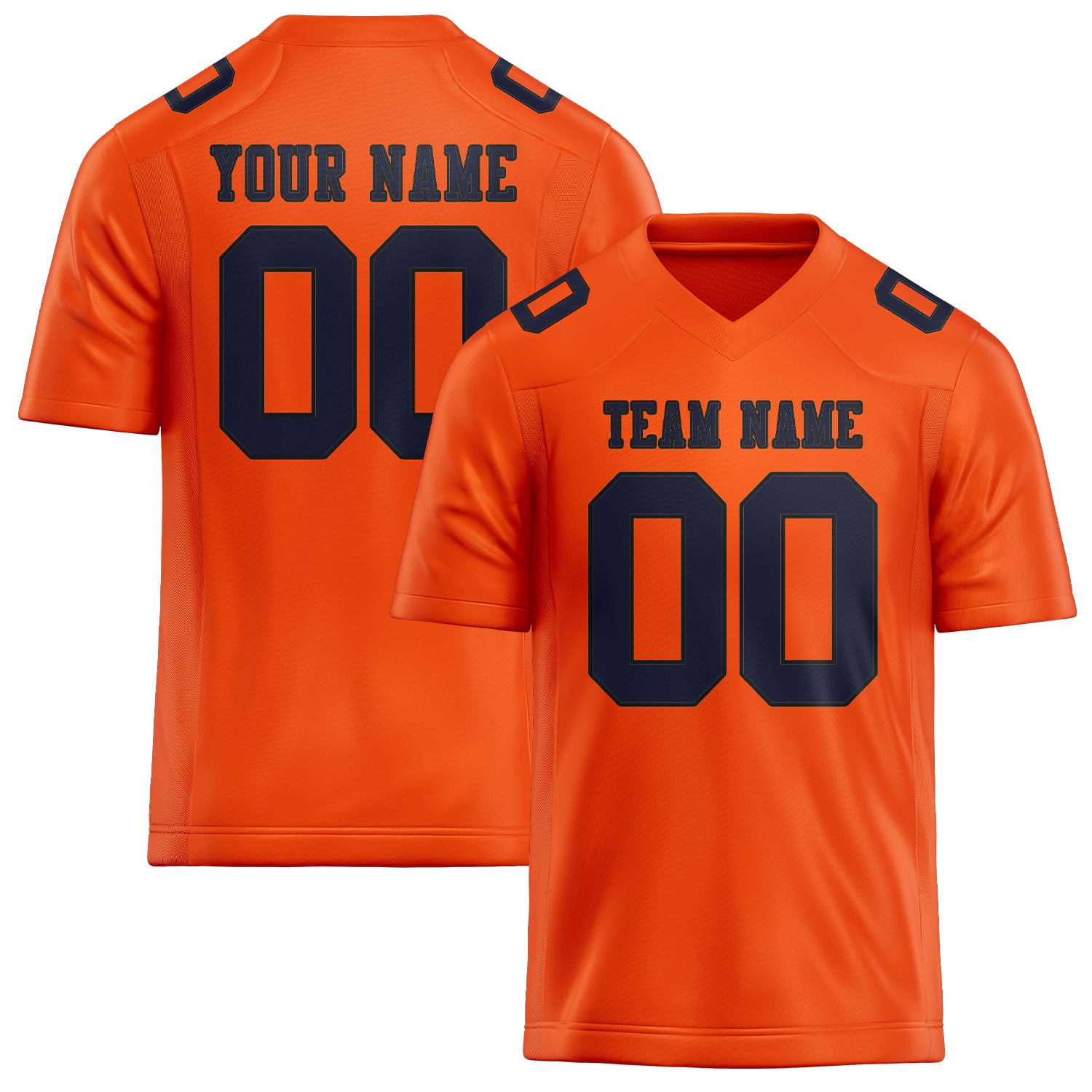 Maßgeschneidertes Professionelles Orangerot Stahlblau Rugbytrikot