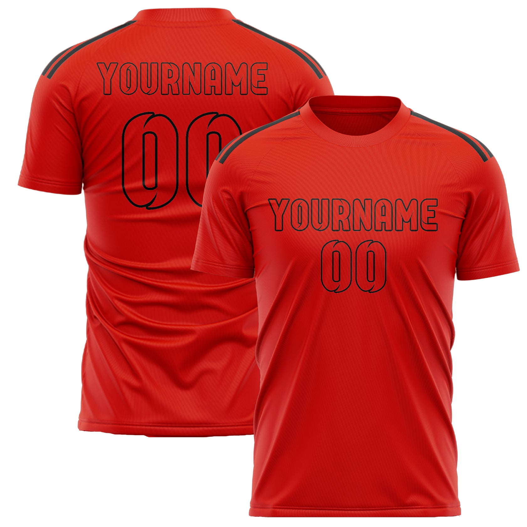 Benutzerdefiniertes Professionelles Orangerot Orangerot Fußballtrikot
