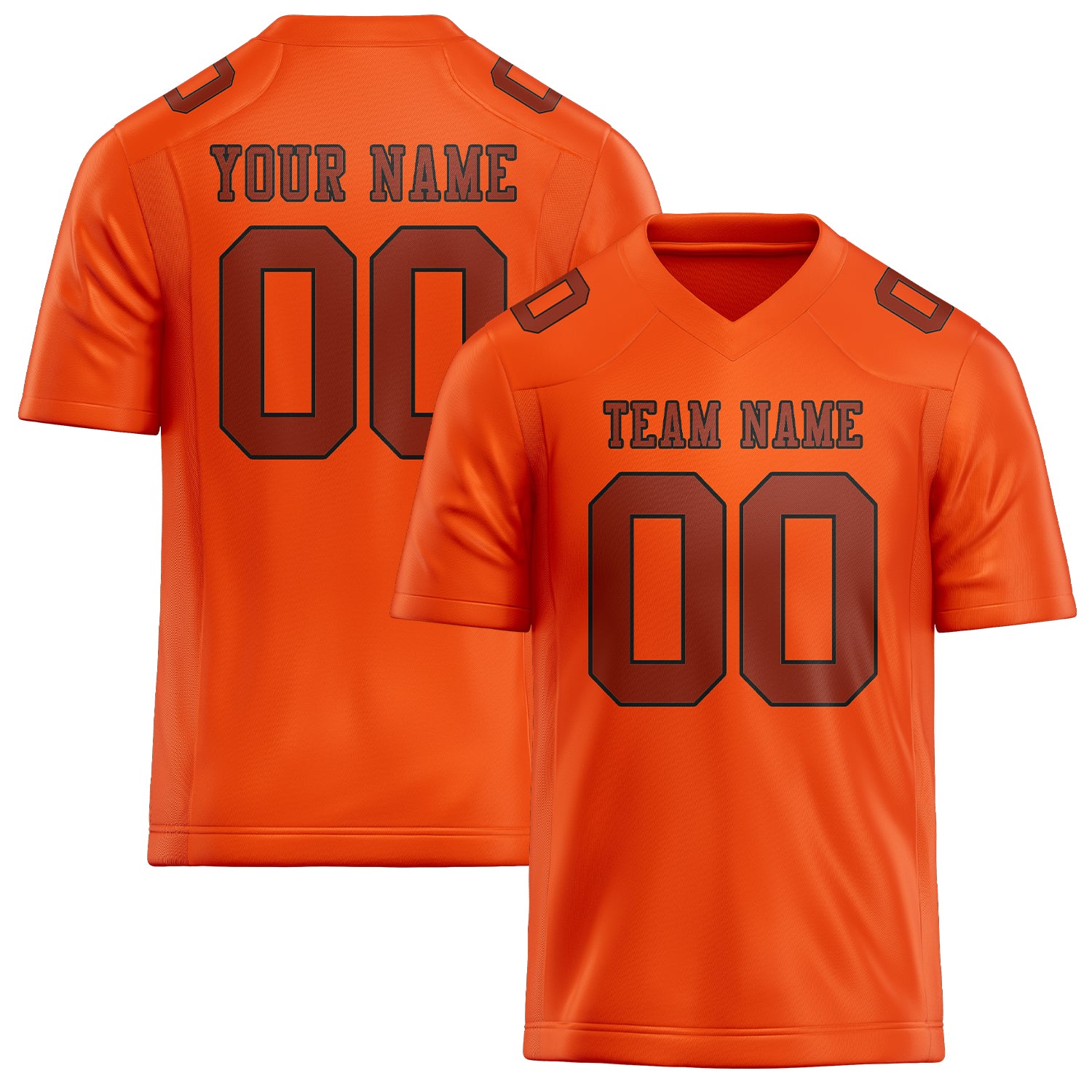Maßgeschneidertes Professionelles Orangerot Korallenrot Rugbytrikot