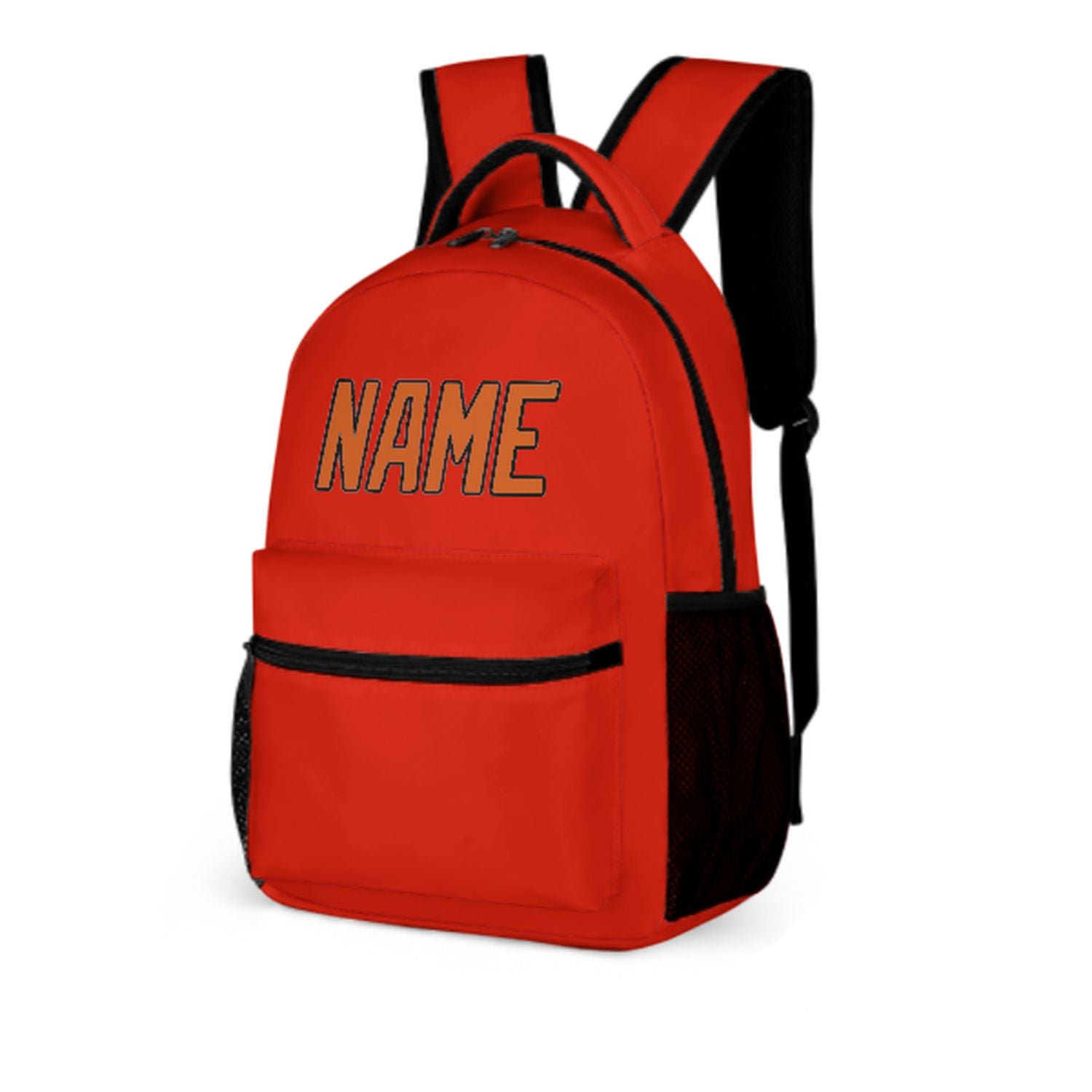 Maßgeschneidertes Orangerot Orange Kinderrucksack
