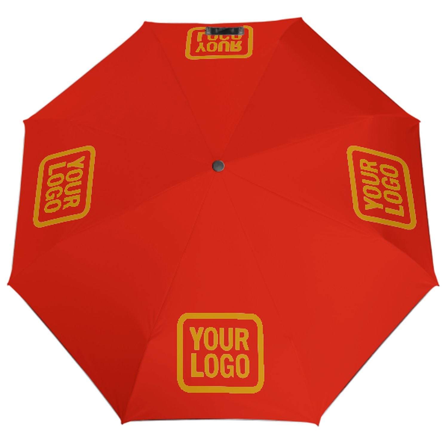 Ombrello automatico personalizzato arancione rosso giallo