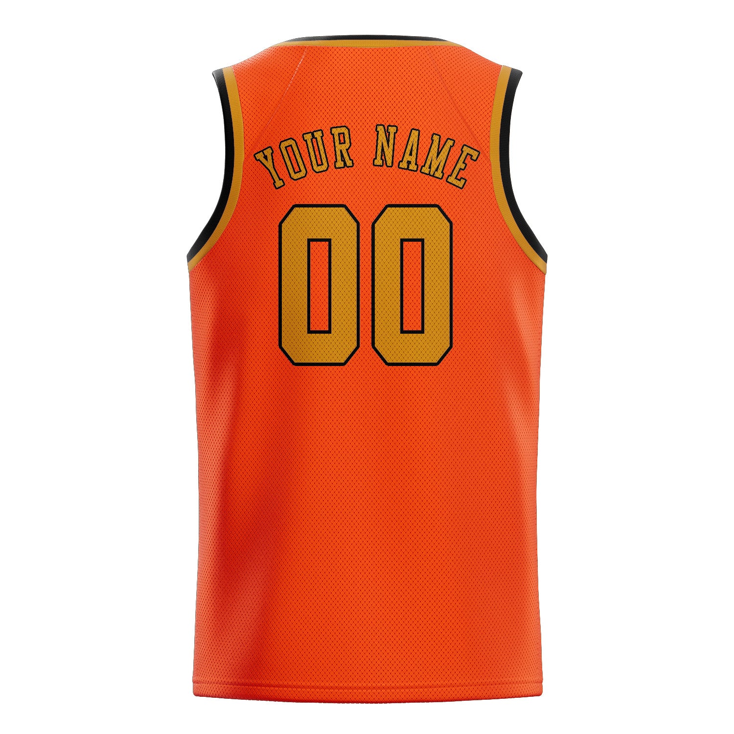 Benutzerdefiniertes Professionelles Orangerot Gelb Basketballtrikot