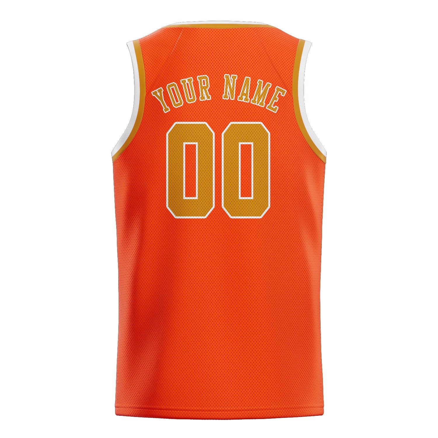 Benutzerdefiniertes Professionelles Orangerot Gelb Basketballtrikot